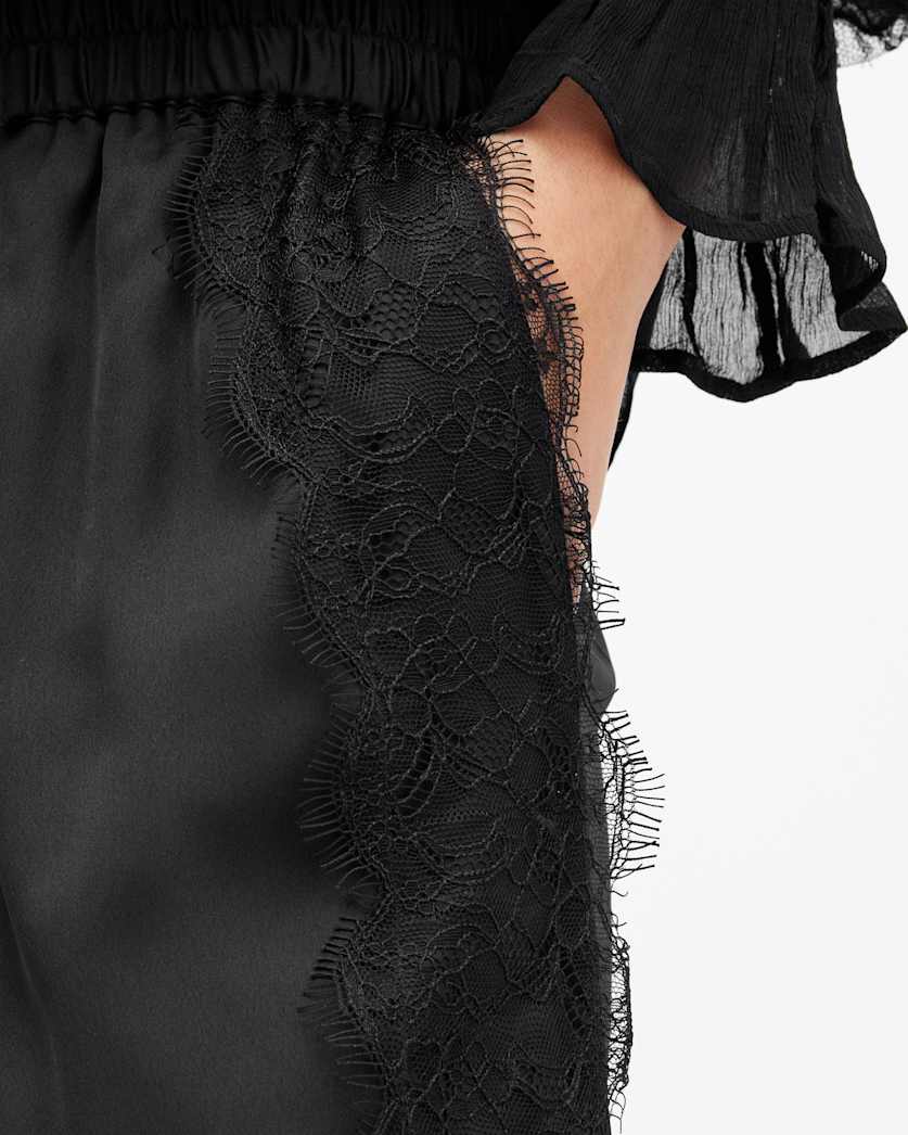 Tyler Wide Leg Lace Trim Trousers