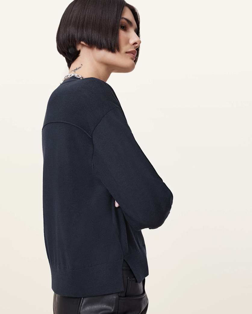 Julieana V Neck Wool Jumper