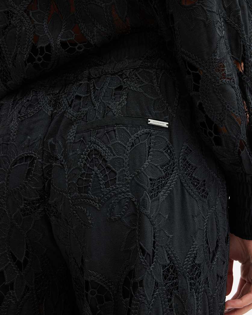 Charli Embroidered Straight Fit Trousers