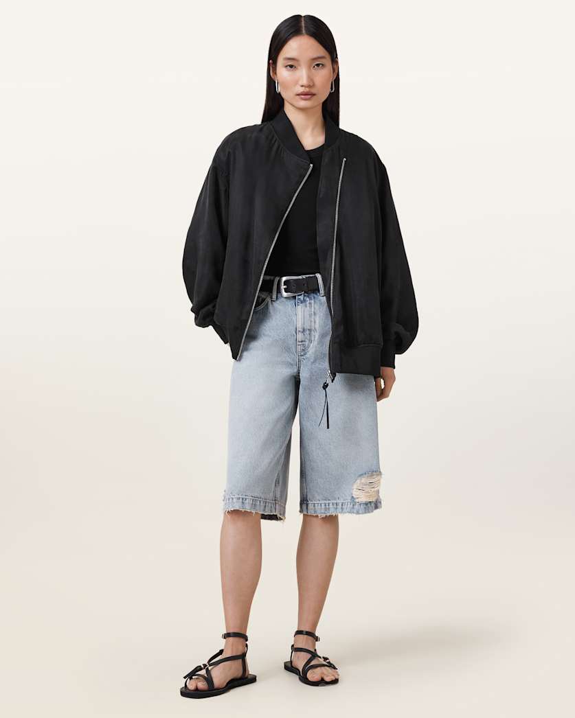 Avril Relaxed Fit Bomber Jacket