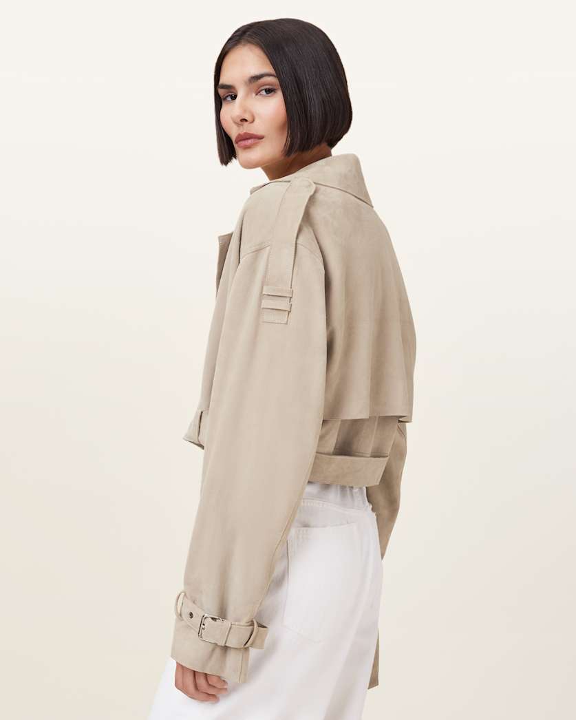 Ophelia Cropped Suede Jacket