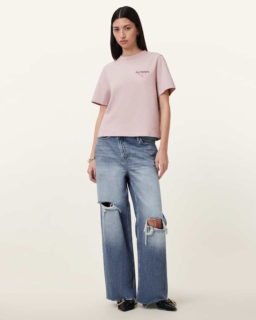 Amore Lisa Boxy Crew Neck T-Shirt