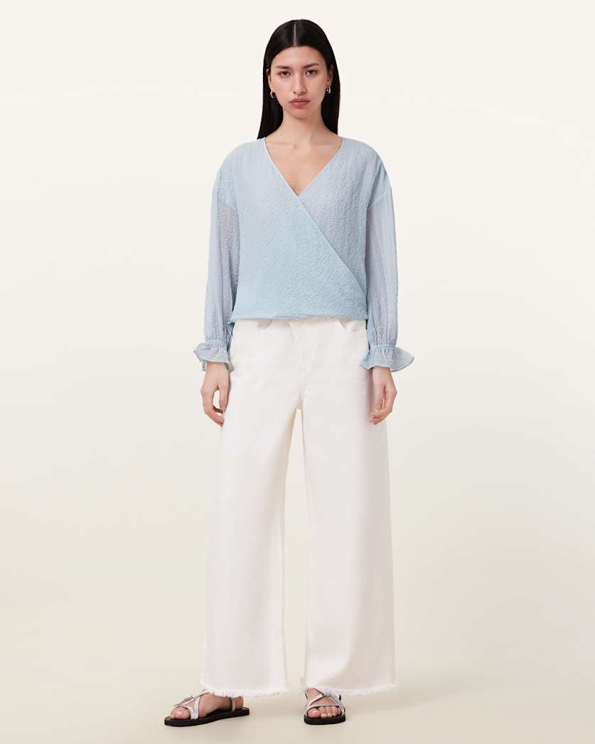 Penny Seersucker Top