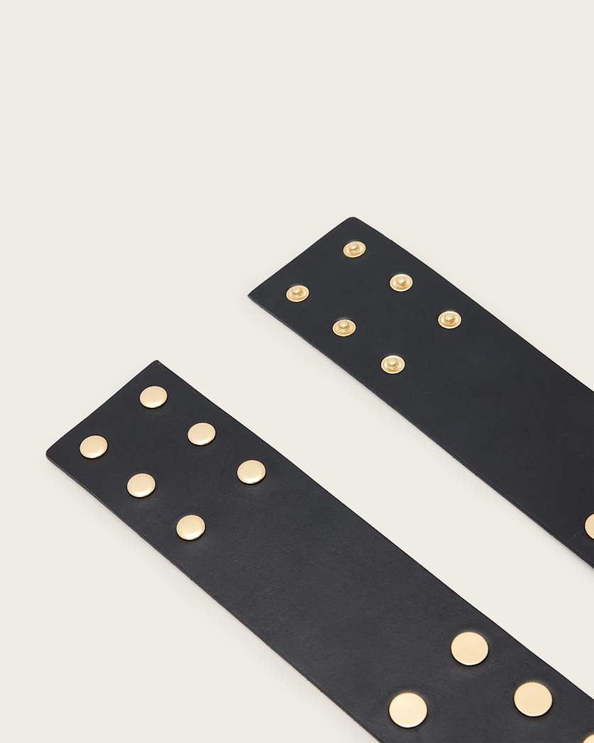 Rio Studded Leather Waist Belt