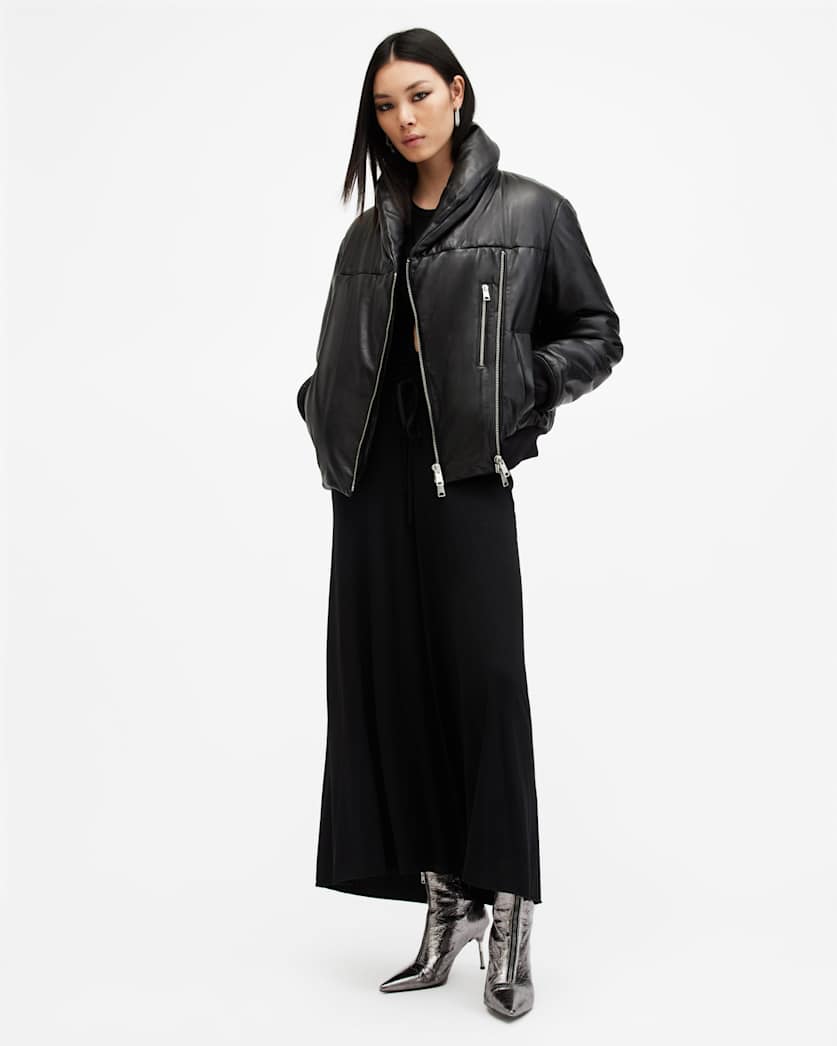 Lauren Leather Puffer Jacket