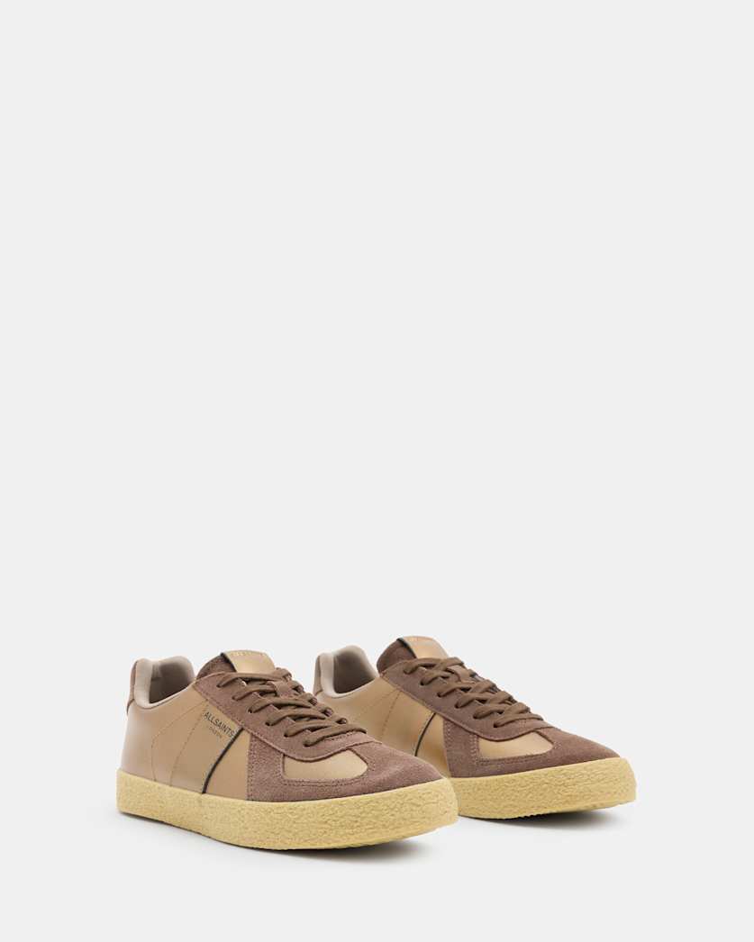 Jaimee Metallic Leather Trainers
