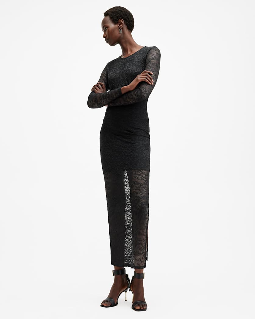 Edana Lace Bodycon Midi Dress