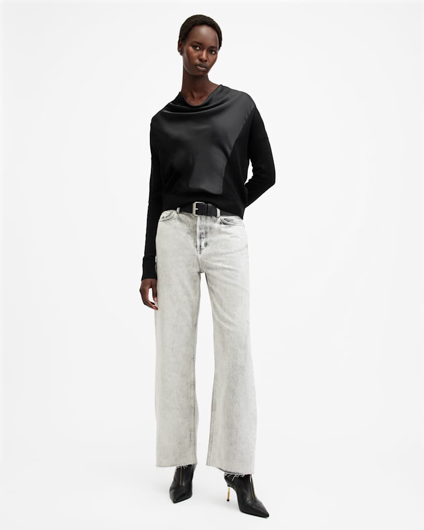 Myra Cowl Neck Merino Wool Jumper