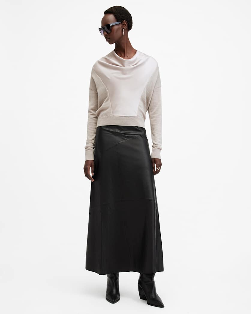 Myra Cowl Neck Merino Wool Jumper