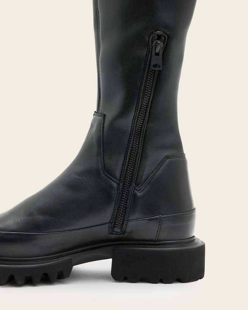 Leona Over The Knee Leather Boots