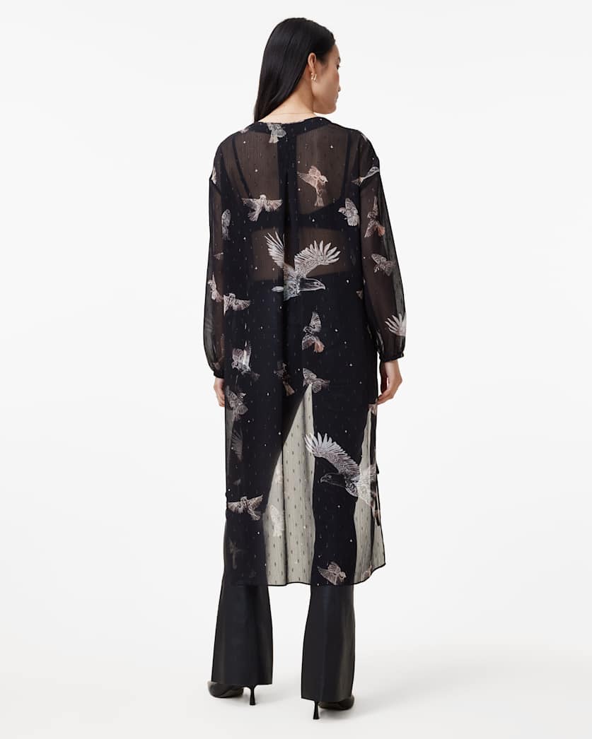 Avala Printed Draped Top
