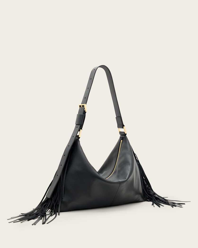 Edbury Fringed Leather Shoulder Bag