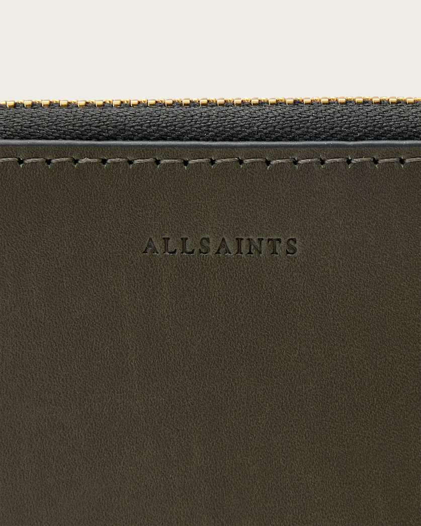 Lena Hex Zip Up Leather Wallet