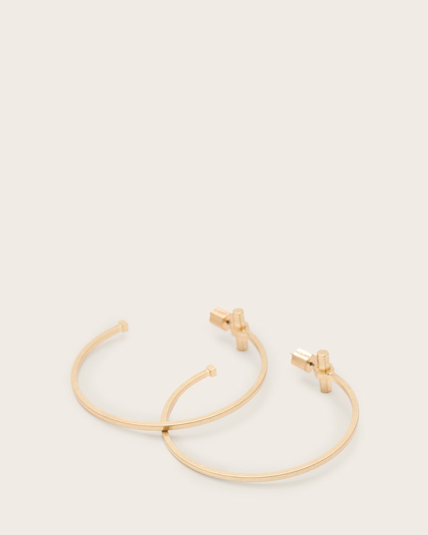 Toggle Large Hoop Earrings