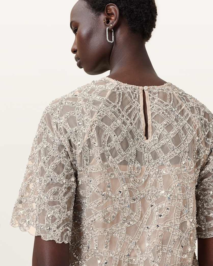 Eva Embellished Mini Dress