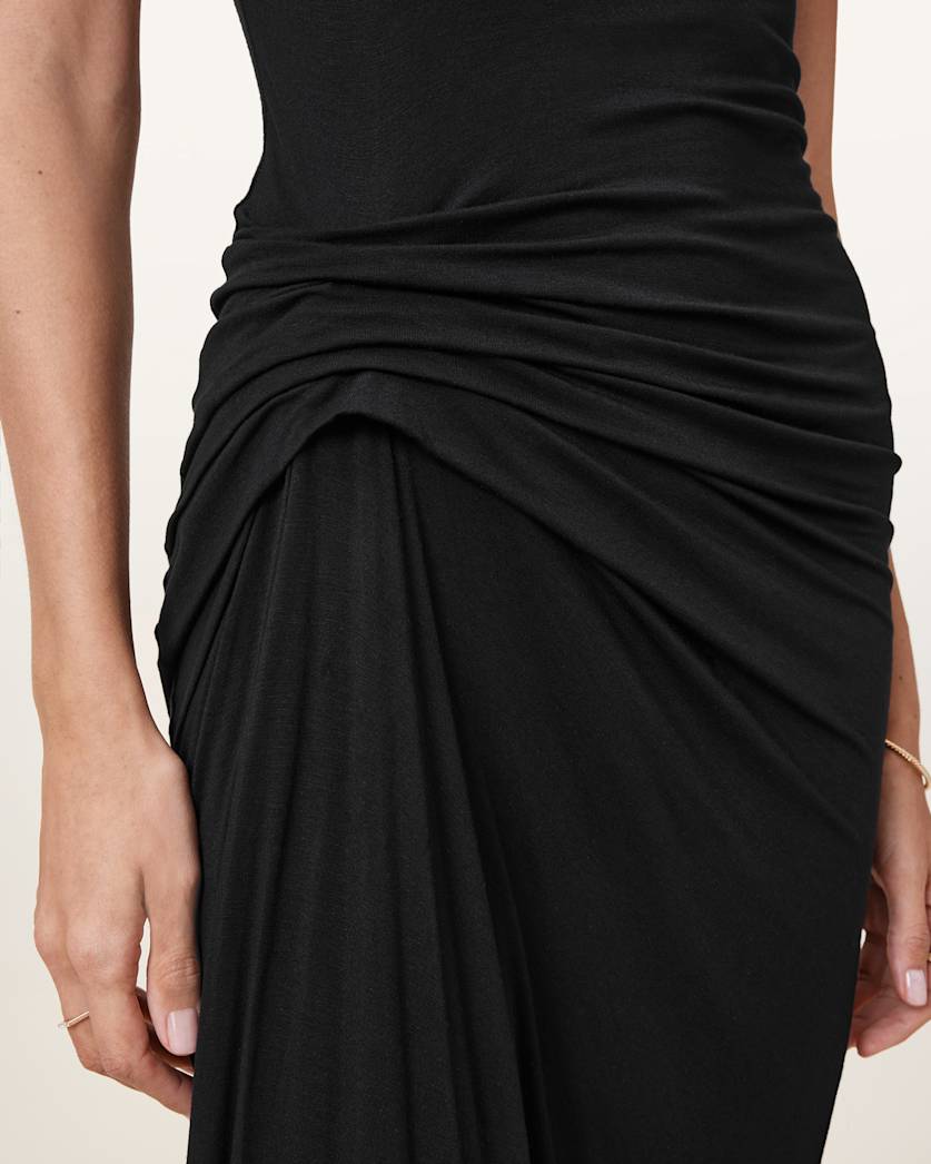 Rivi Draped Midi Dress