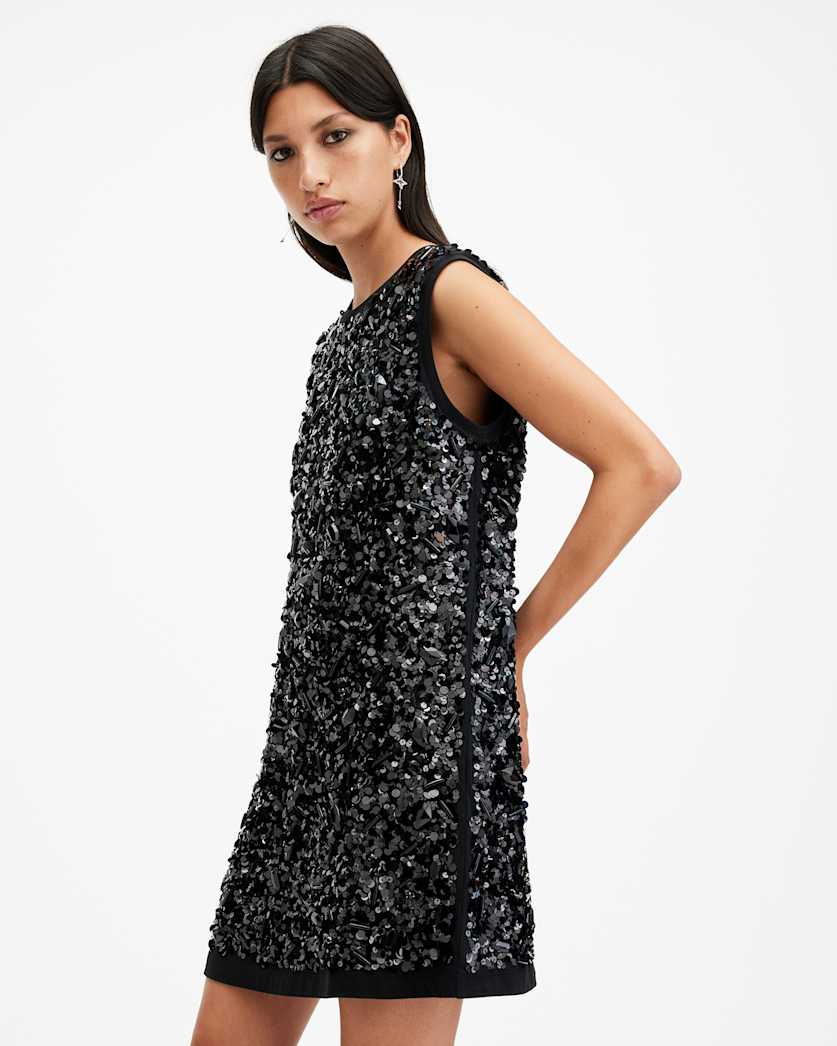 Ilia Embellished Relaxed Fit Mini Dress