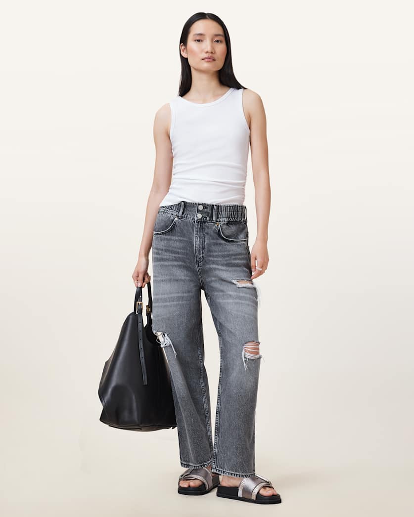 Katarina Boat Neck Slim Fit Tank Top
