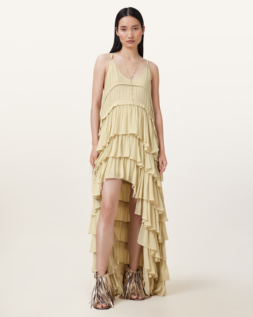 Cavarly Tiered Ruffle Maxi Dress