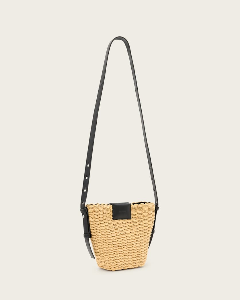 Ebro Woven Straw Cross Body Bag