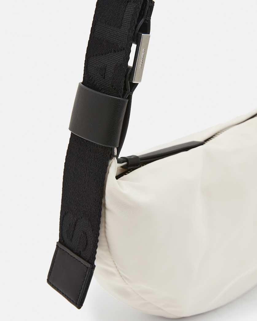 Half Moon Nylon Crossbody Bag