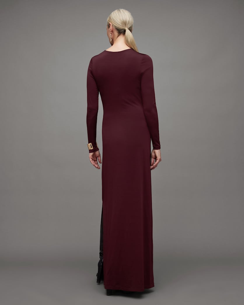 Katlyn Long Sleeve Stretch Maxi Dress