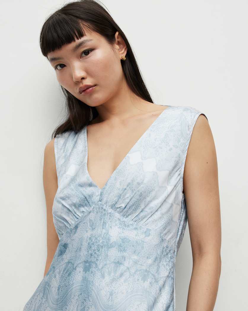 Karlina Estrella Silk Blend Maxi Dress