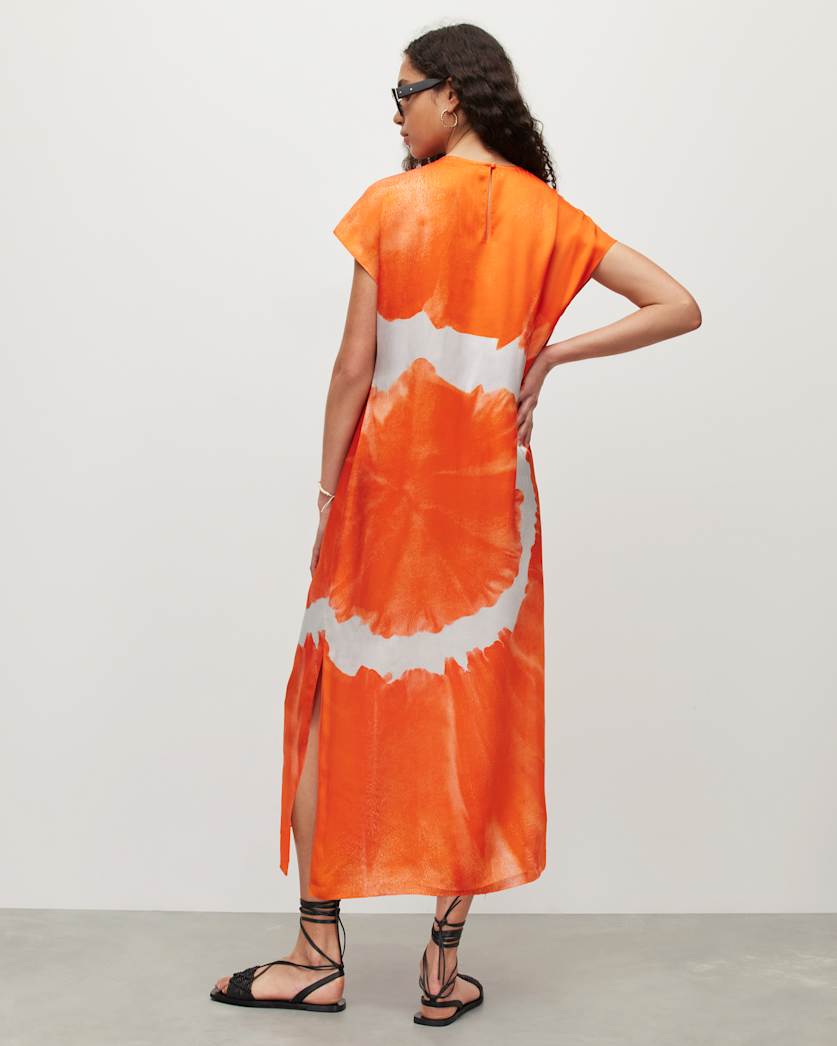 Etta Mariana Silk Blend Tie Dye Dress