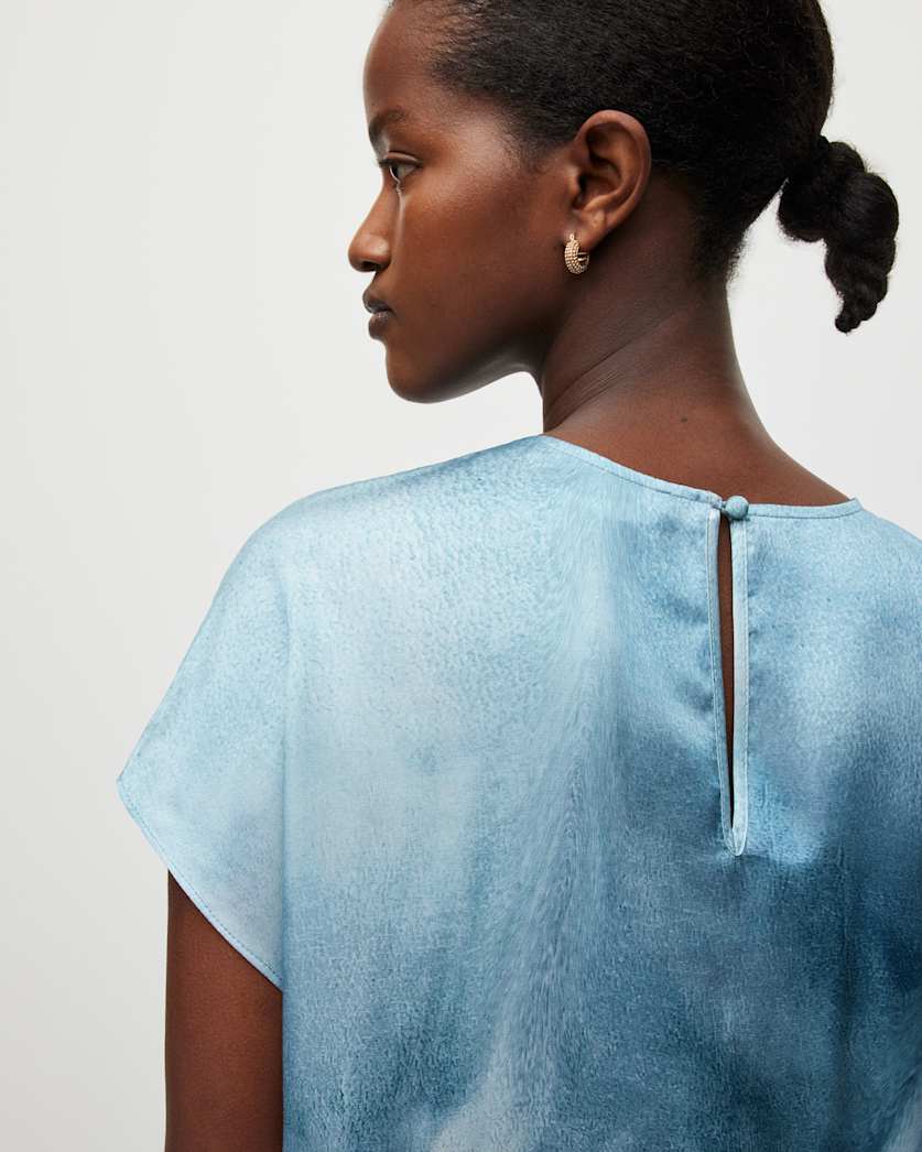 Etta Mariana Silk Blend Tie Dye Dress