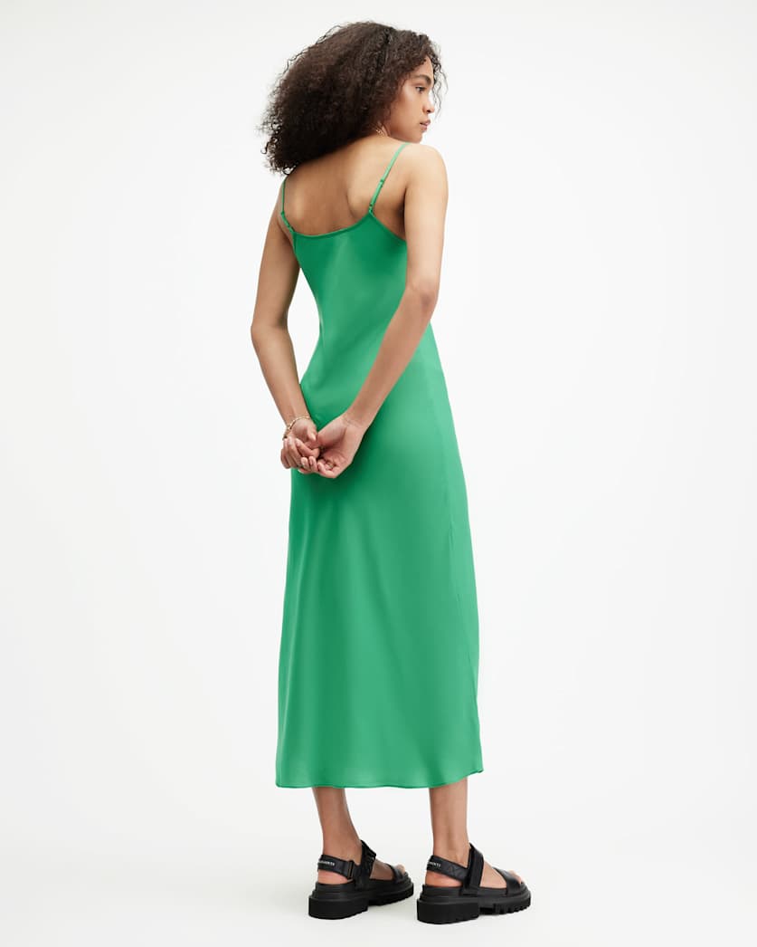 Bryony V-Neck Midi Slip Dress