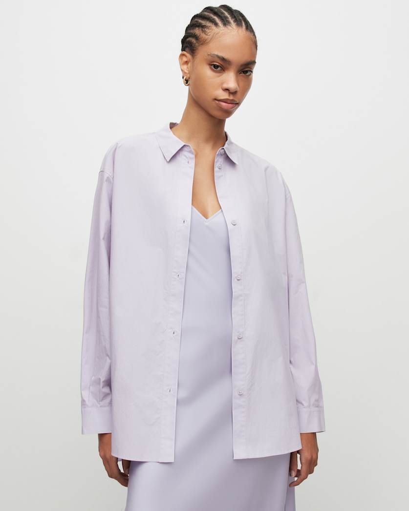 Sasha Oversized Split Hem Shirt