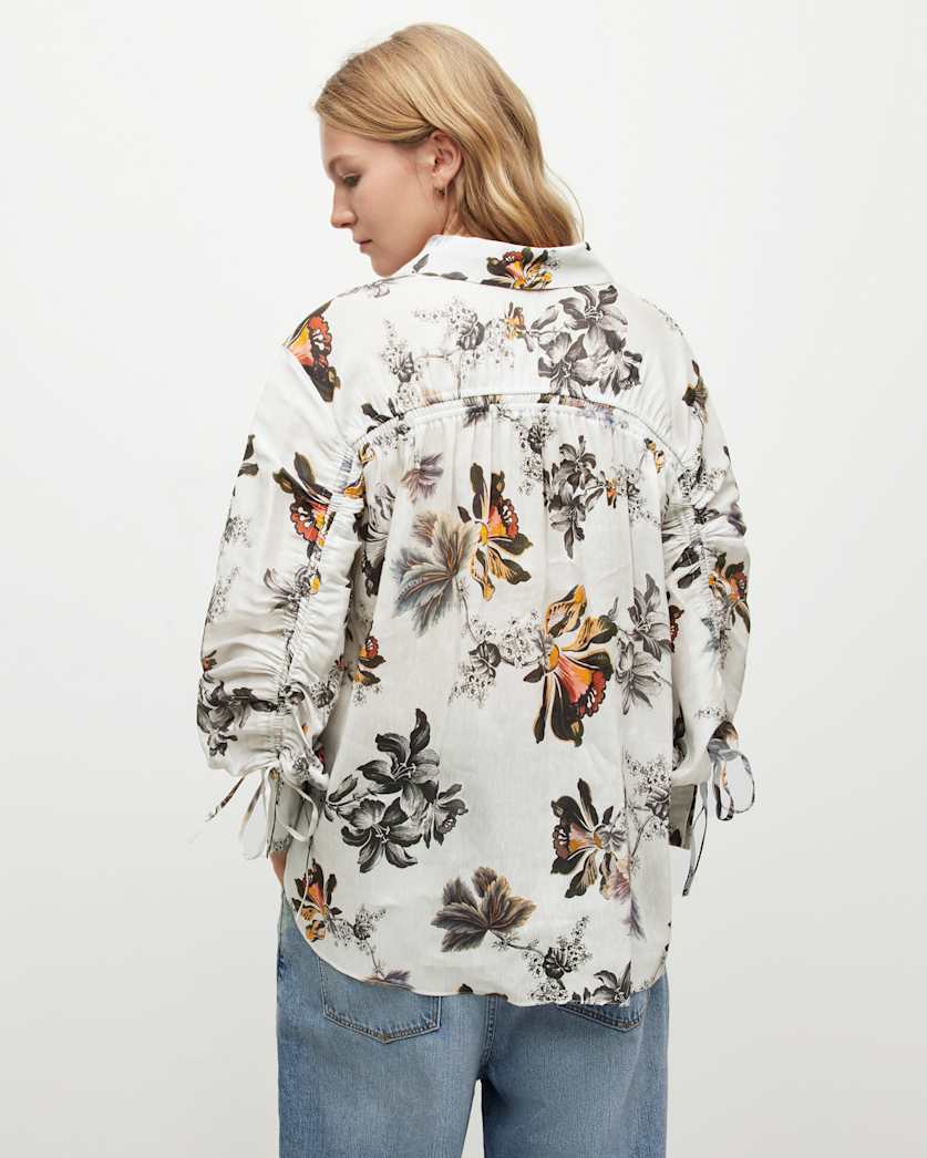 Leyla Lilly Silk Linen Blend Shirt