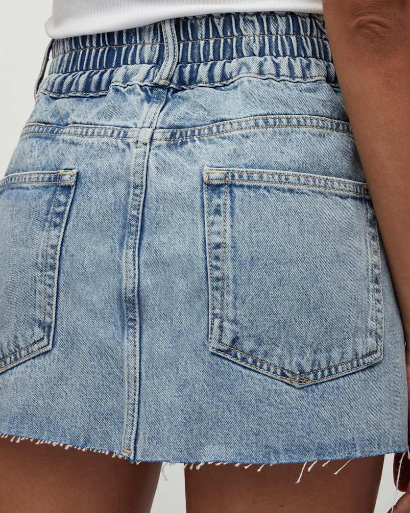 Hailey Distressed Denim Mini Skirt