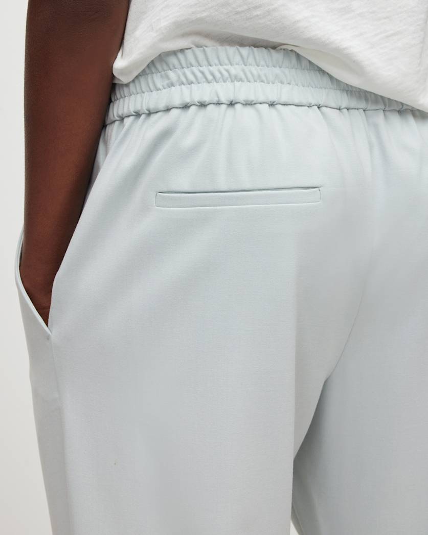 Aleida Mid-Rise Tapered Leg Tri Trousers