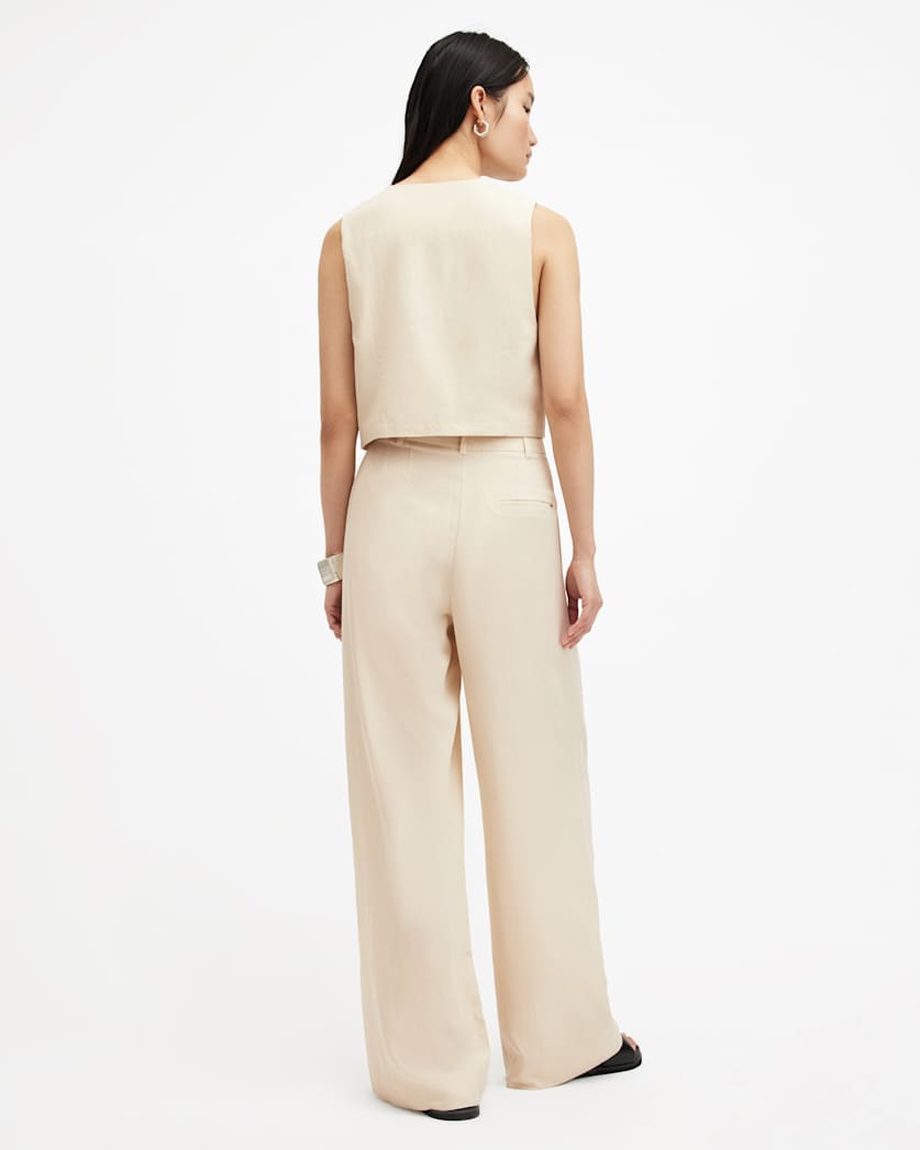 Deri Lyn Linen Blend Trousers