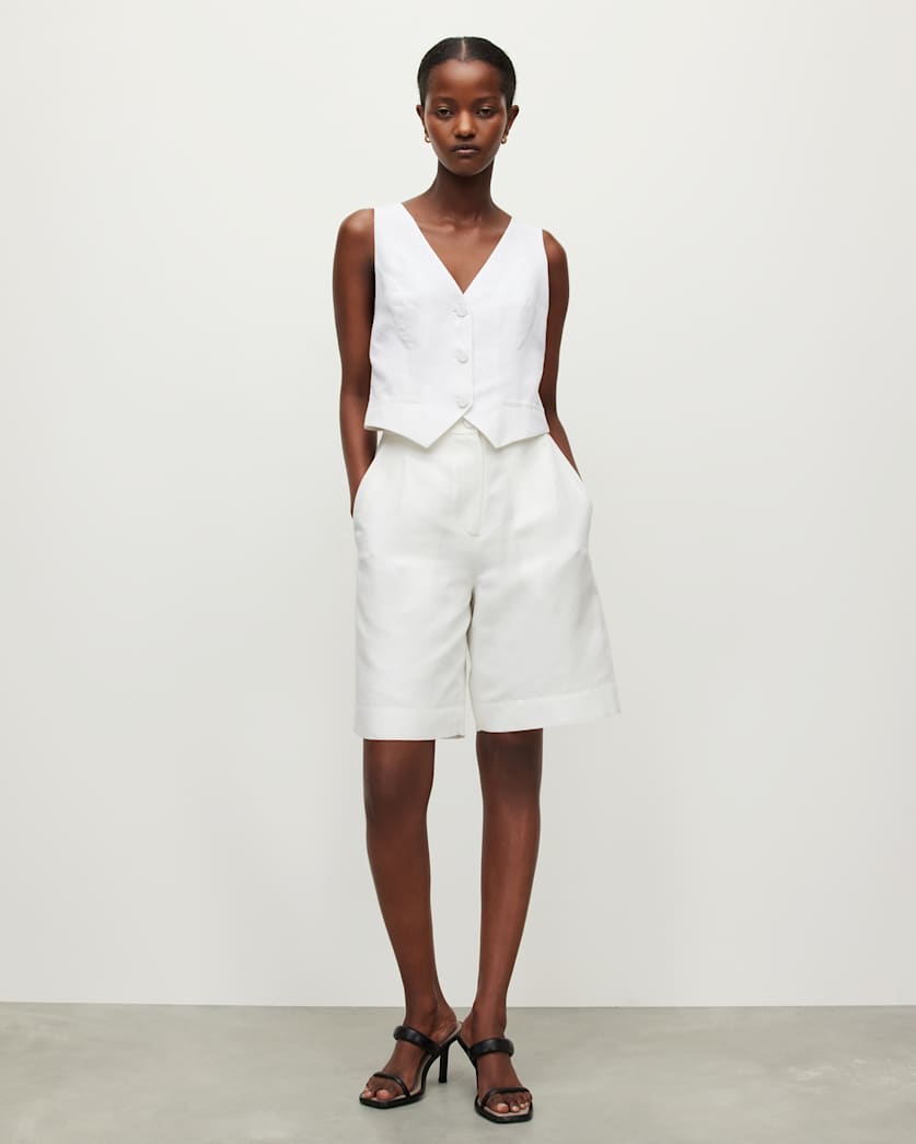 Petra Linen Blend Waistcoat