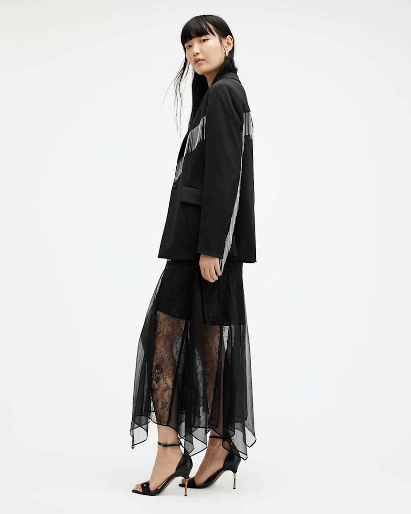 Franky Tassel Chain Single Breasted Blazer