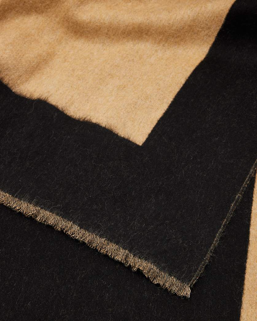 Saints Border Ruana Wool Scarf