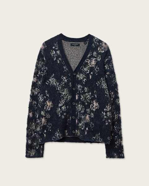 Aster Floral Jacquard Cardigan