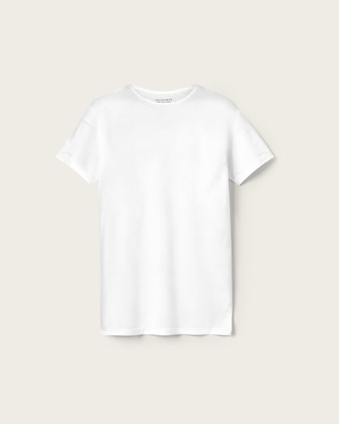 Figure Crew Neck Raw Edge T-Shirt