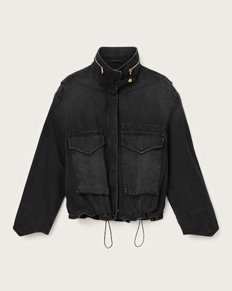 Clay Denim Cropped Jacket