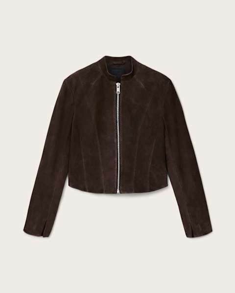 Sadler Slim Fit Suede Jacket