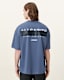 Redact Oversized Embroidered Logo T-Shirt