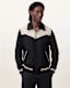 Endleton Contrast Leather Bomber Jacket