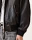 Marco Oversized Leather Bomber Jacket