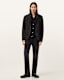 Survey Double Layered Leather Blazer