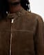 Cora Suede Snap Back Collar Jacket