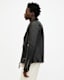 Conroy Textured Leather Biker Jacket