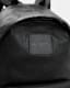 Carabiner Embossed Logo Leather Backpack