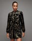 Jemima Star Printed Wrap Over Mini Dress